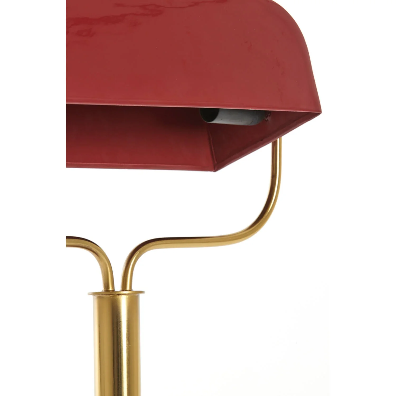 Table Lamp 37 x 14 x 43cm AYER Shiny Burgundy & Gold - Image 3