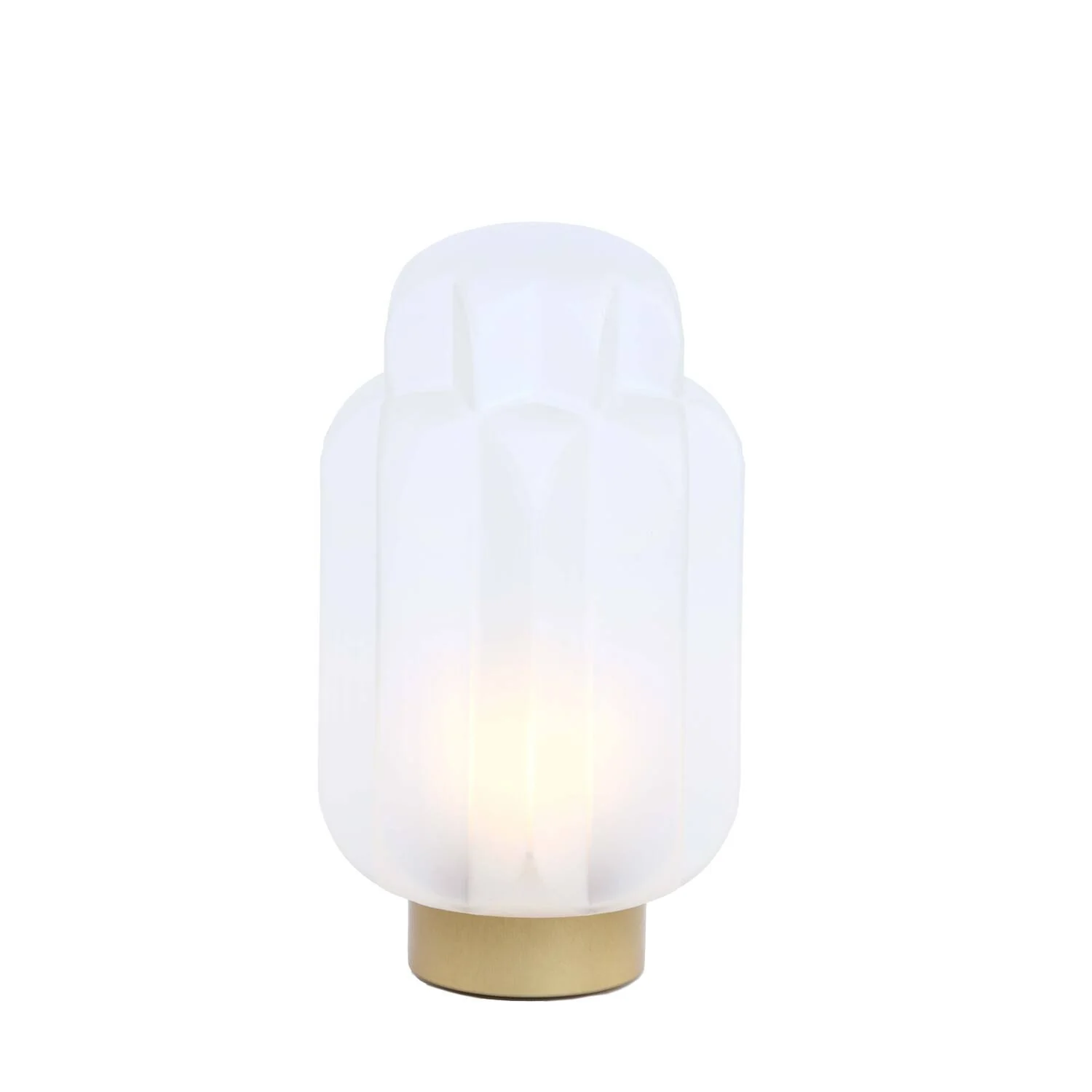 Table Lamp LED 14 x 26.5cm THISIO Glass Matt White - Image 2