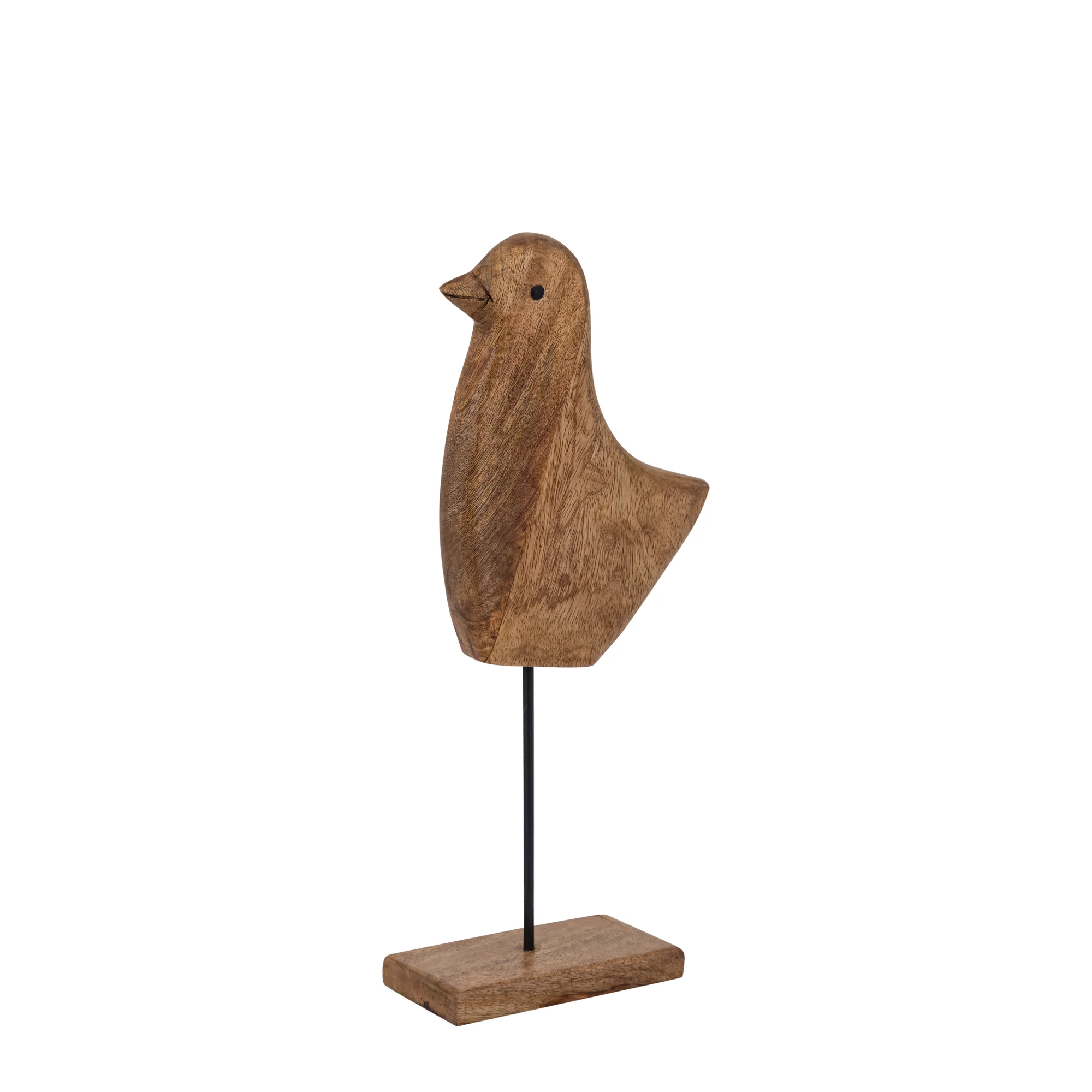 Tayana Light Brown Wood Bird Shaped Statue 42cm - Image 2