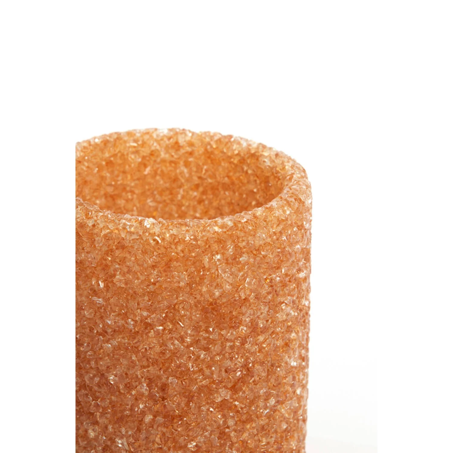 Tealight Holder 7 x 7cm MORITA Glass Light Orange - Image 2