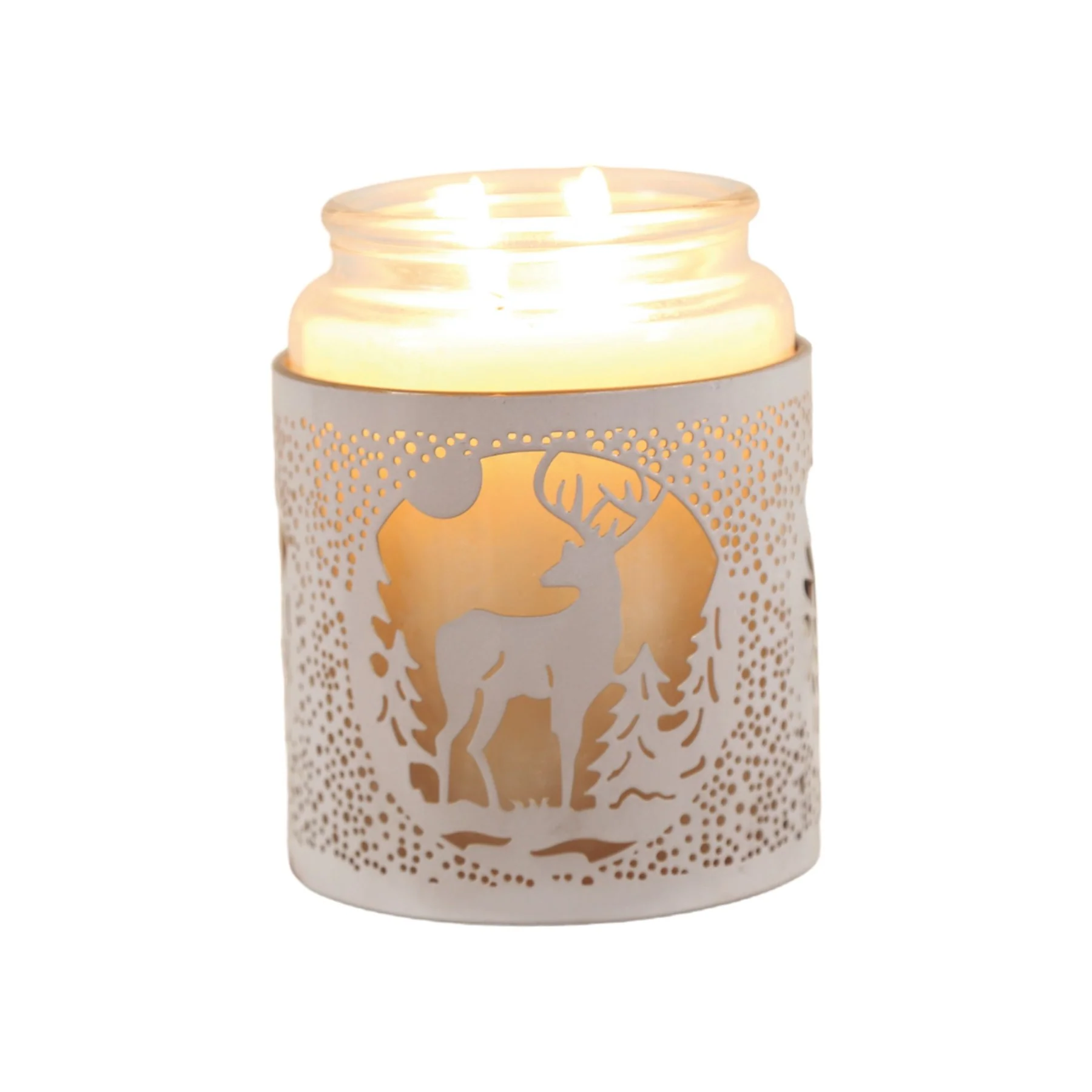 Tealight Wax Melter and Candle Holder - White Stag 10.5cm - Image 2