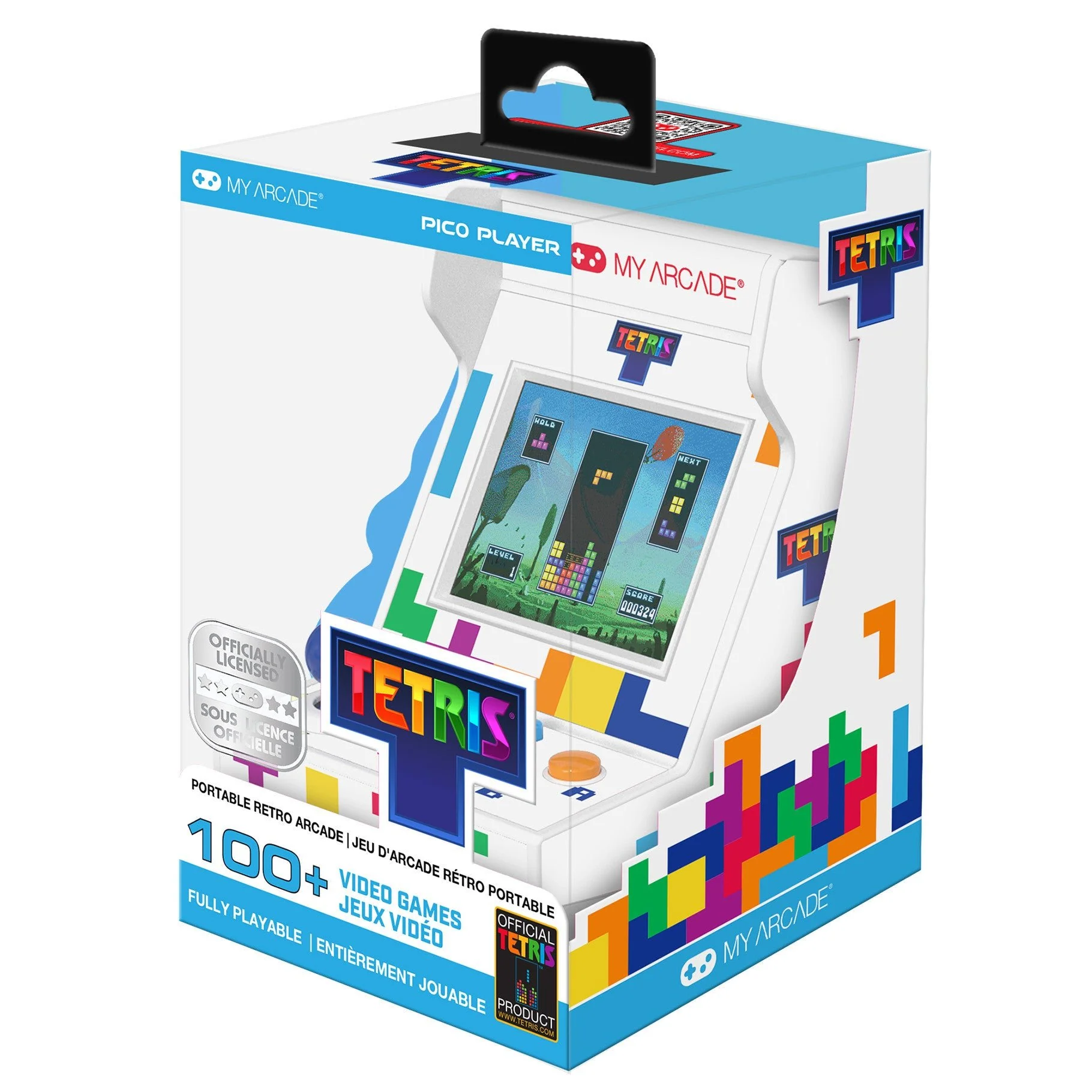 Tetris Pico Player 3.7" Portable Retro Arcade (101 Games in 1)