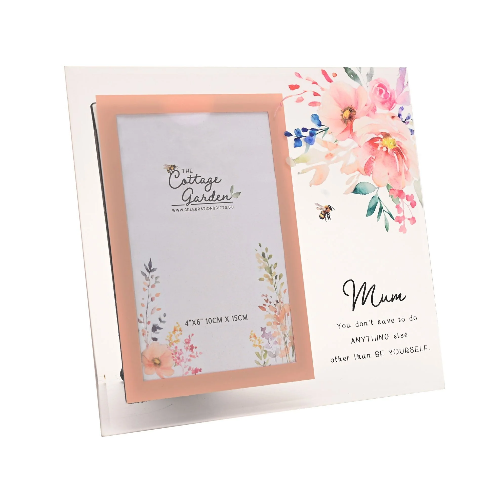 The Cottage Garden Glass Photo Frame 4" x 6" – Mum