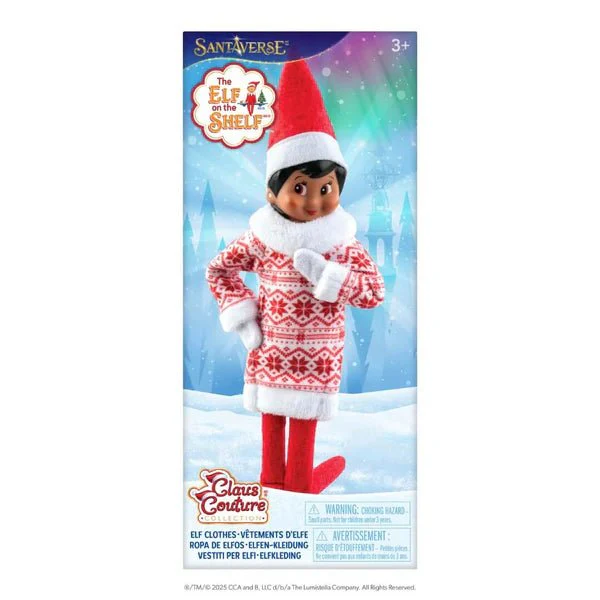 The Elf on the Shelf Claus Couture Sweater Dress