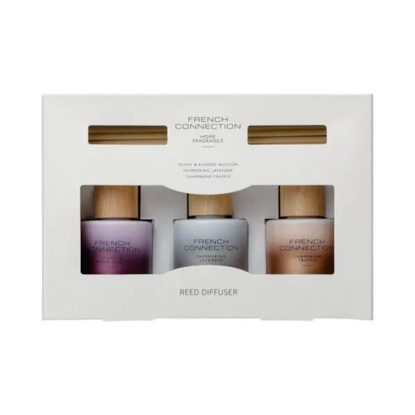 The Metallic Collection Diffuser gift set by French Connection 3 x 50ml