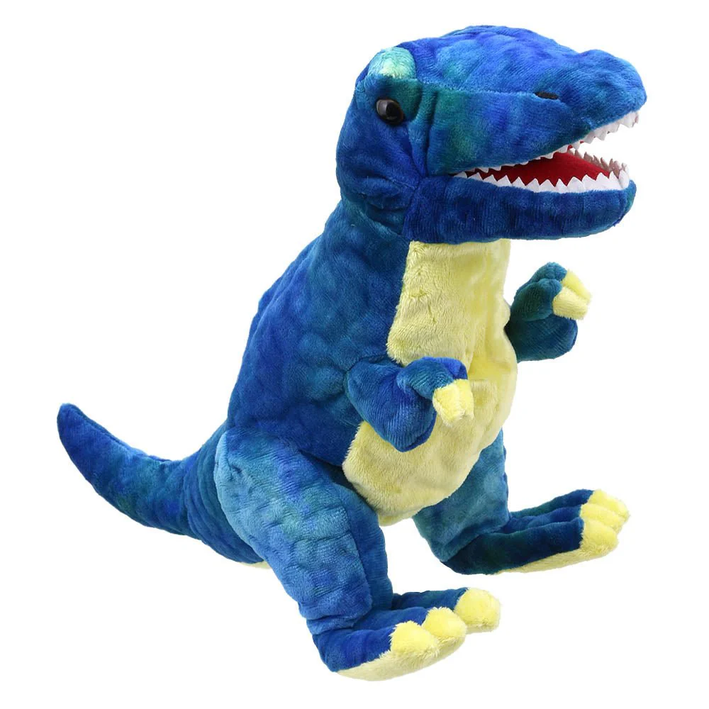 The Puppet Company Baby Dino T-Rex Blue Hand Puppet
