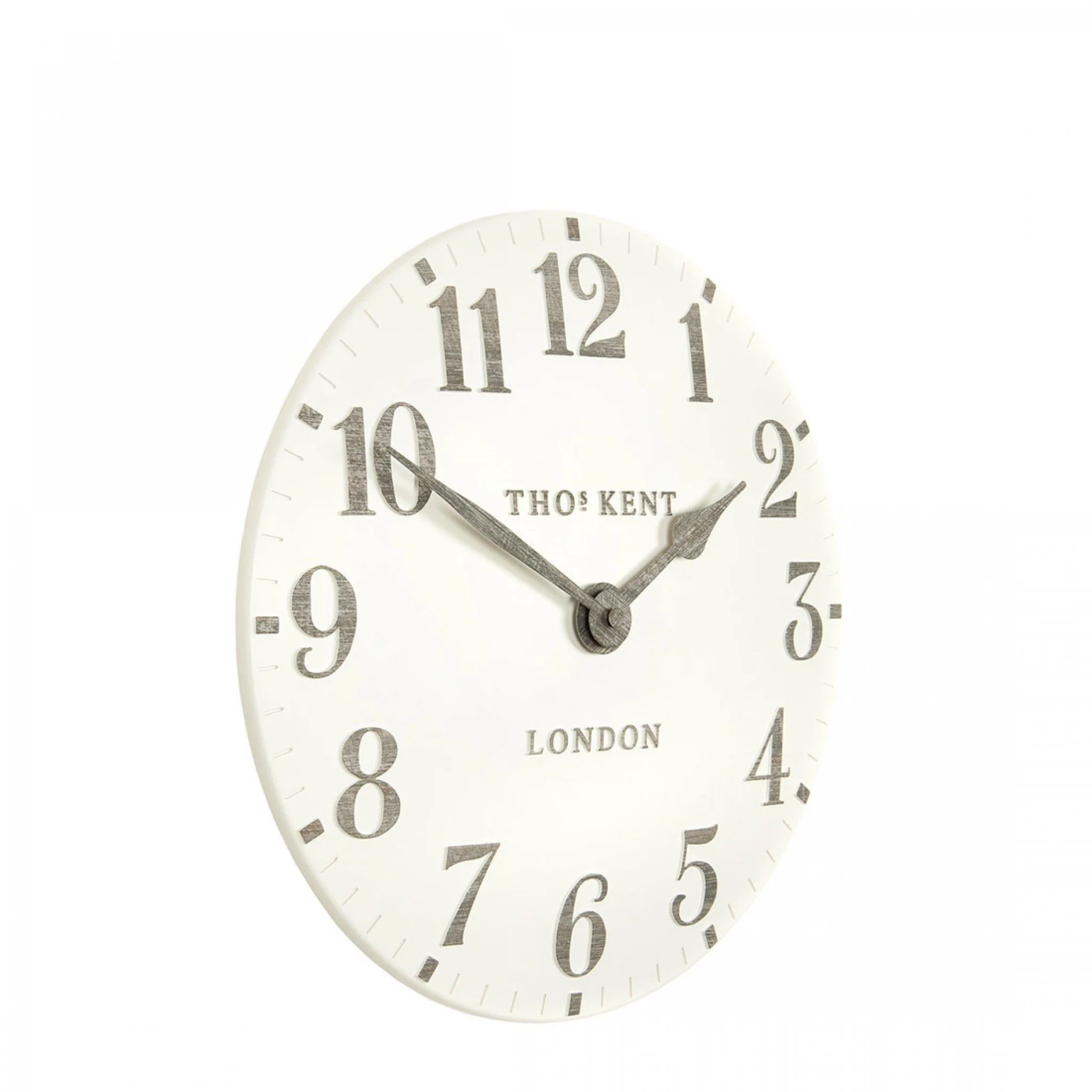 Thomas Kent 12" Arabic Wall Clock Limestone - Image 4