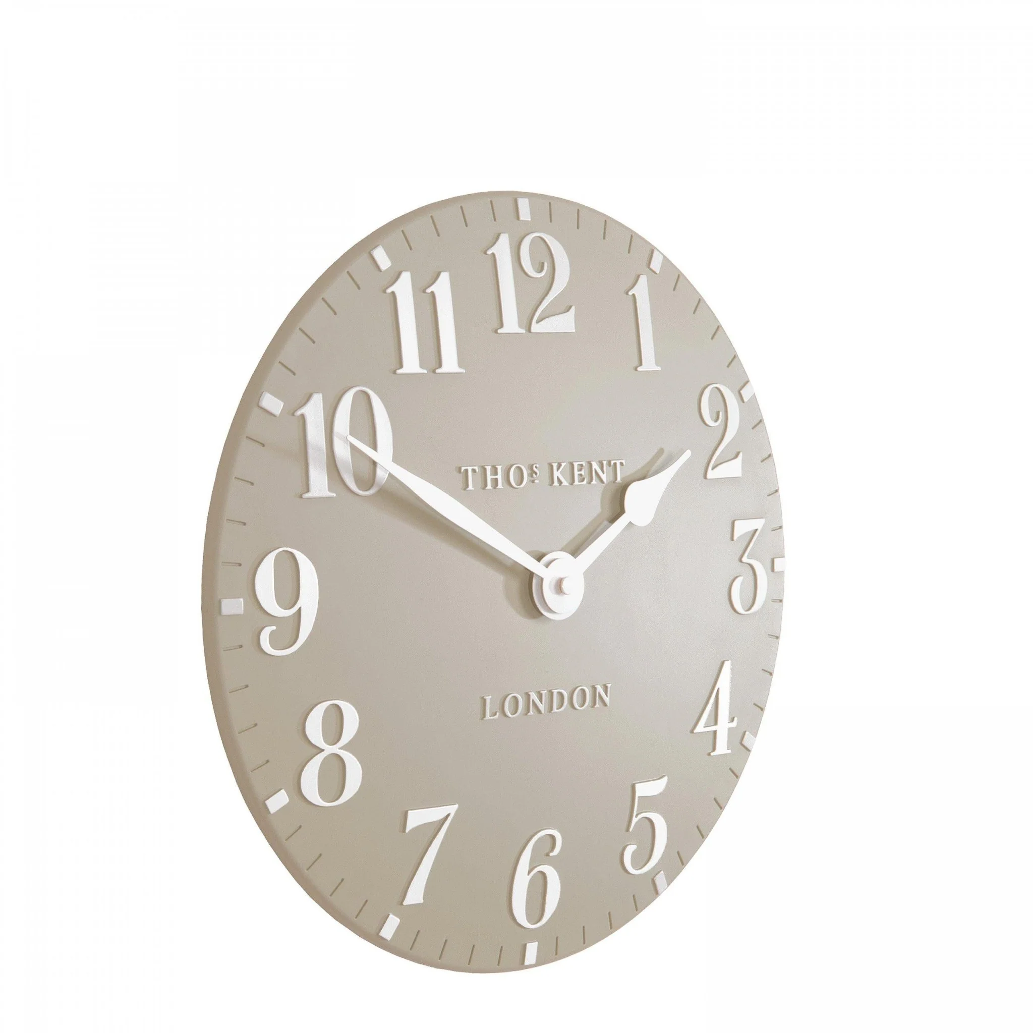Thomas Kent 12'' Arabic Wall Clock Sand - Image 3
