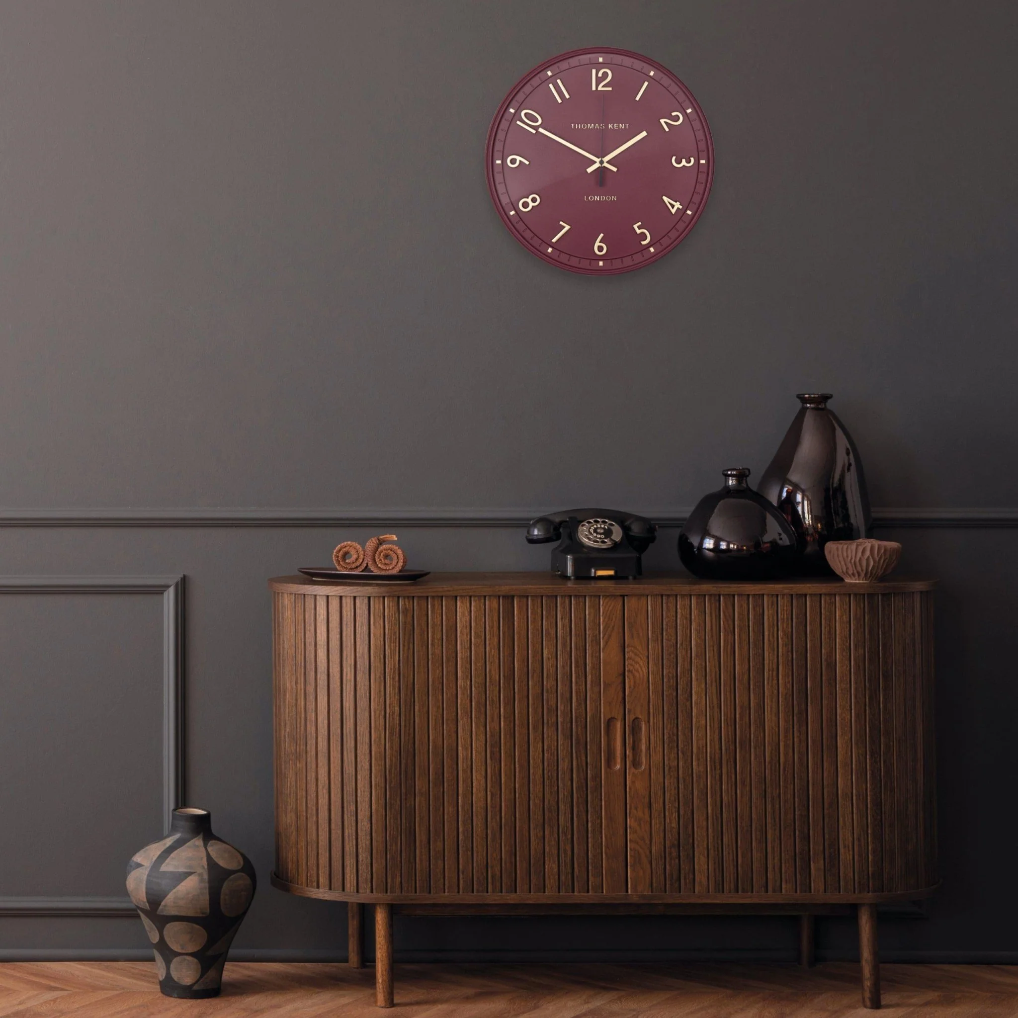 Thomas Kent 14" Tresco Wall Clock Berry - Image 5