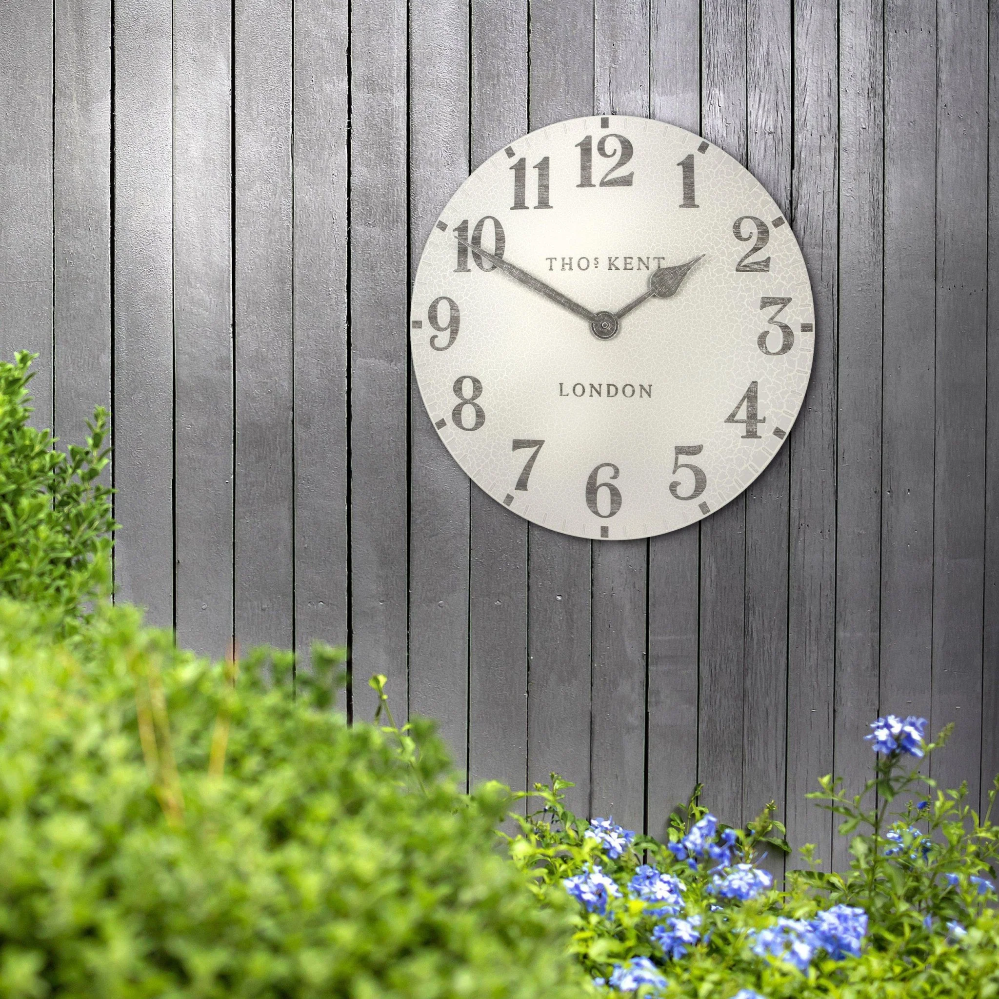 Thomas Kent 20" Outdoor Arabic Wall Clock Crackle - Image 4
