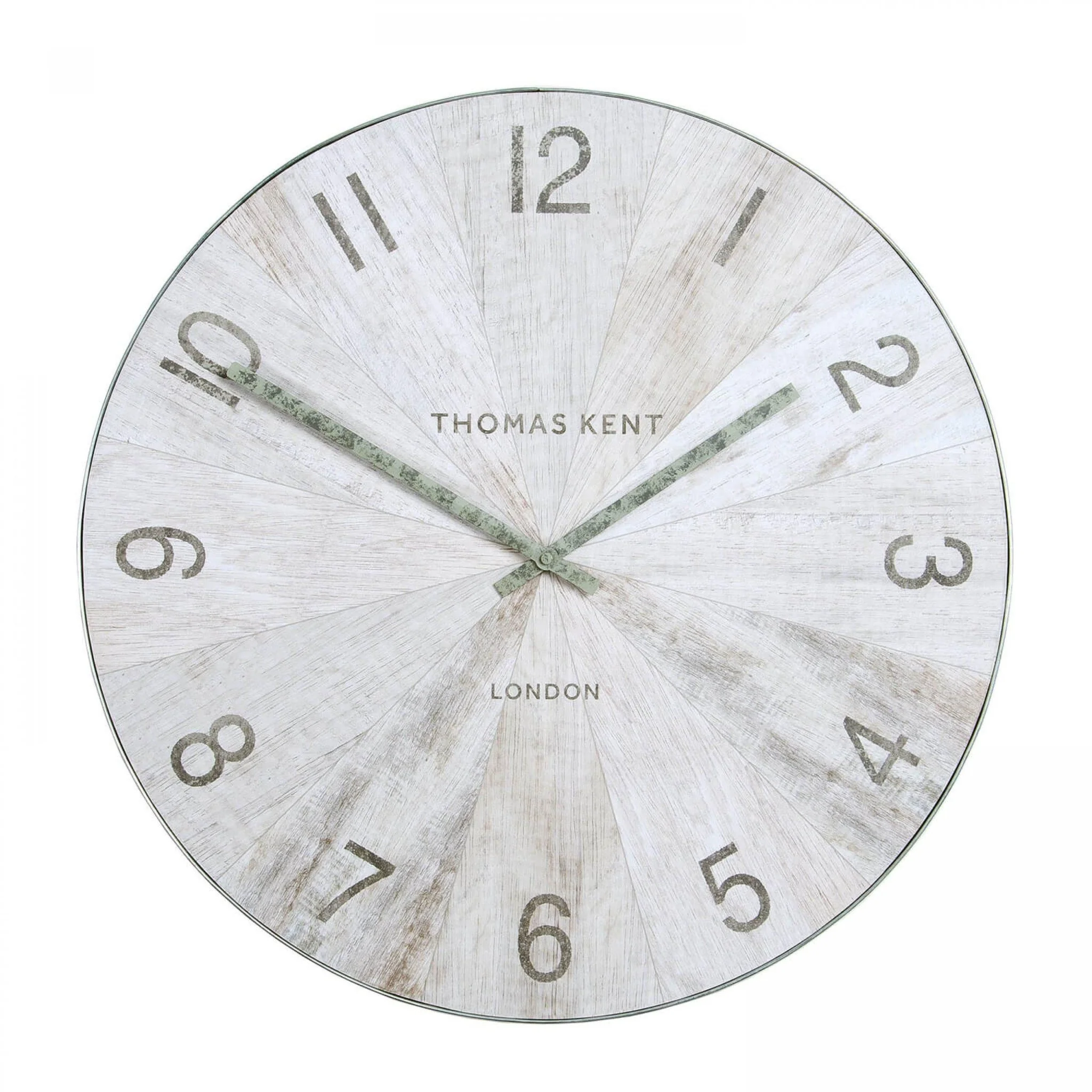 Thomas Kent 22" Wharf Wall Clock Pickled Oak