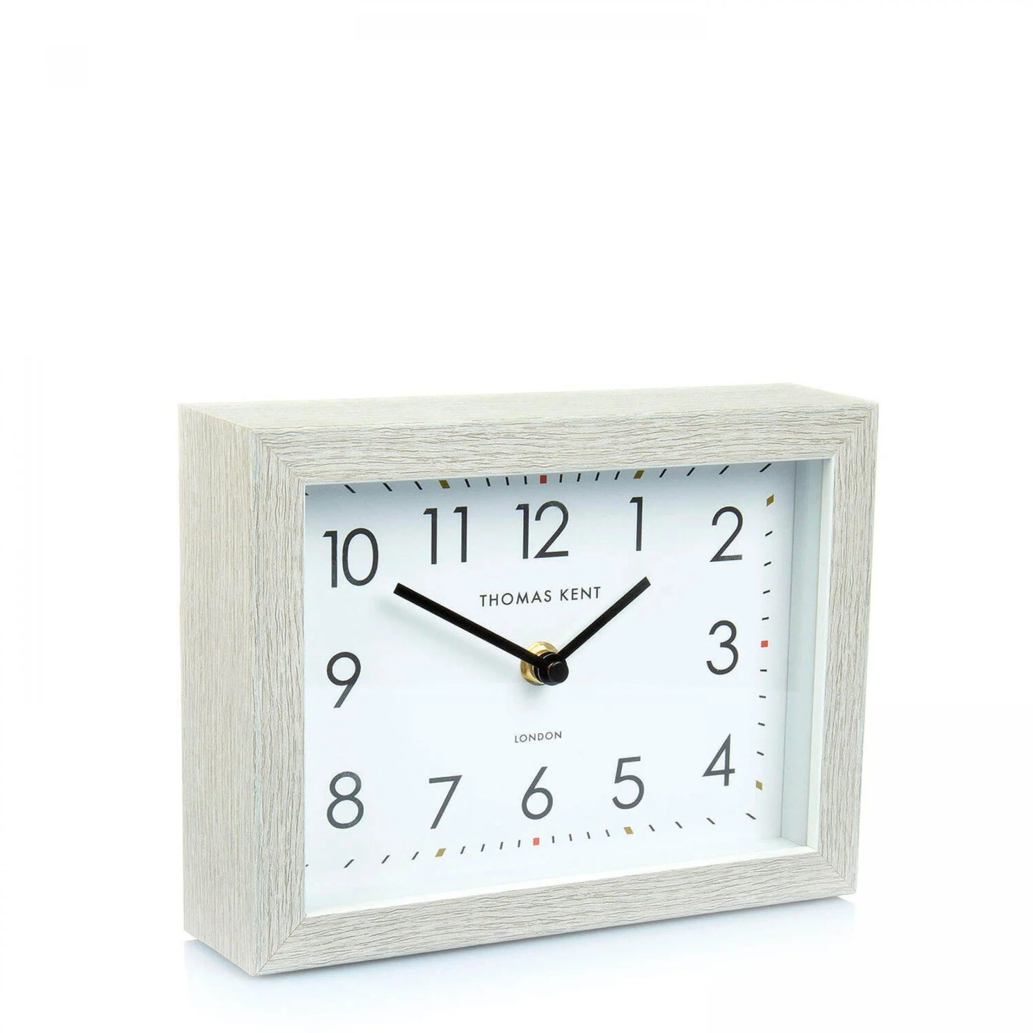 Thomas Kent 7" Smithfield Mantel Clock Silver Birch - Image 2
