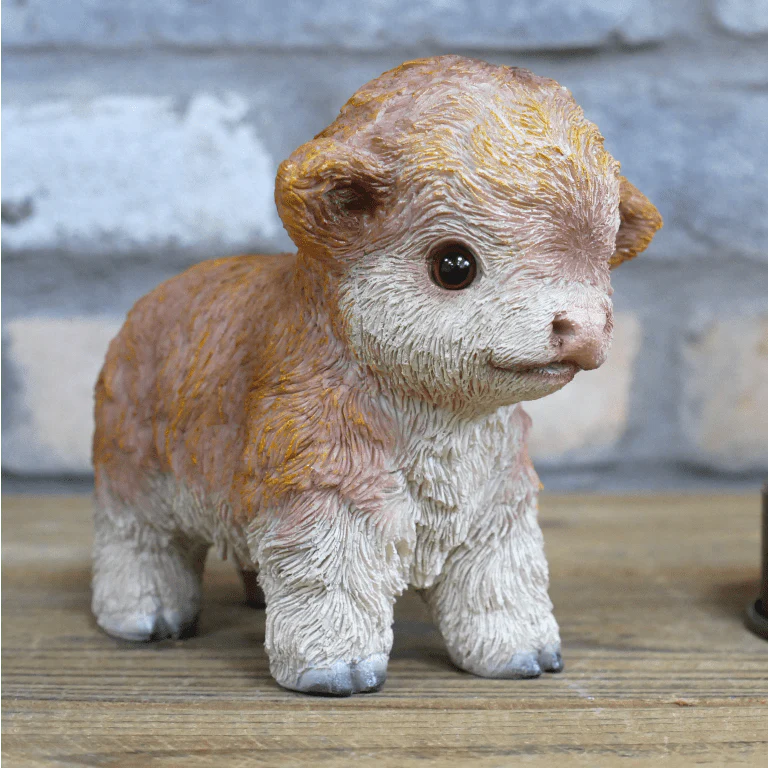 Tiny Baby Cow Ornament 12cm