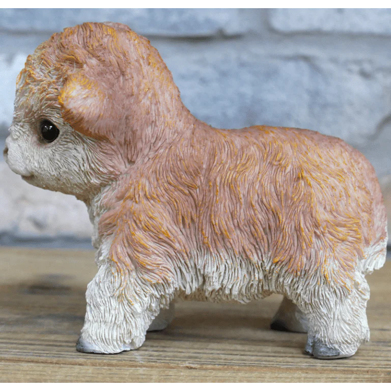 Tiny Baby Cow Ornament 12cm - Image 3