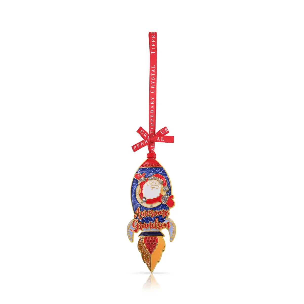TIPPERARY CRYSTAL Awesome Grandson Hanging Christmas Decoration