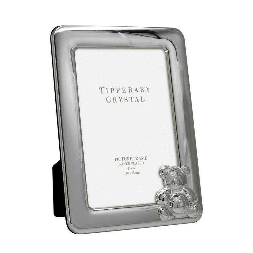 TIPPERARY CRYSTAL Baby Frame with Bear 4" x 6"