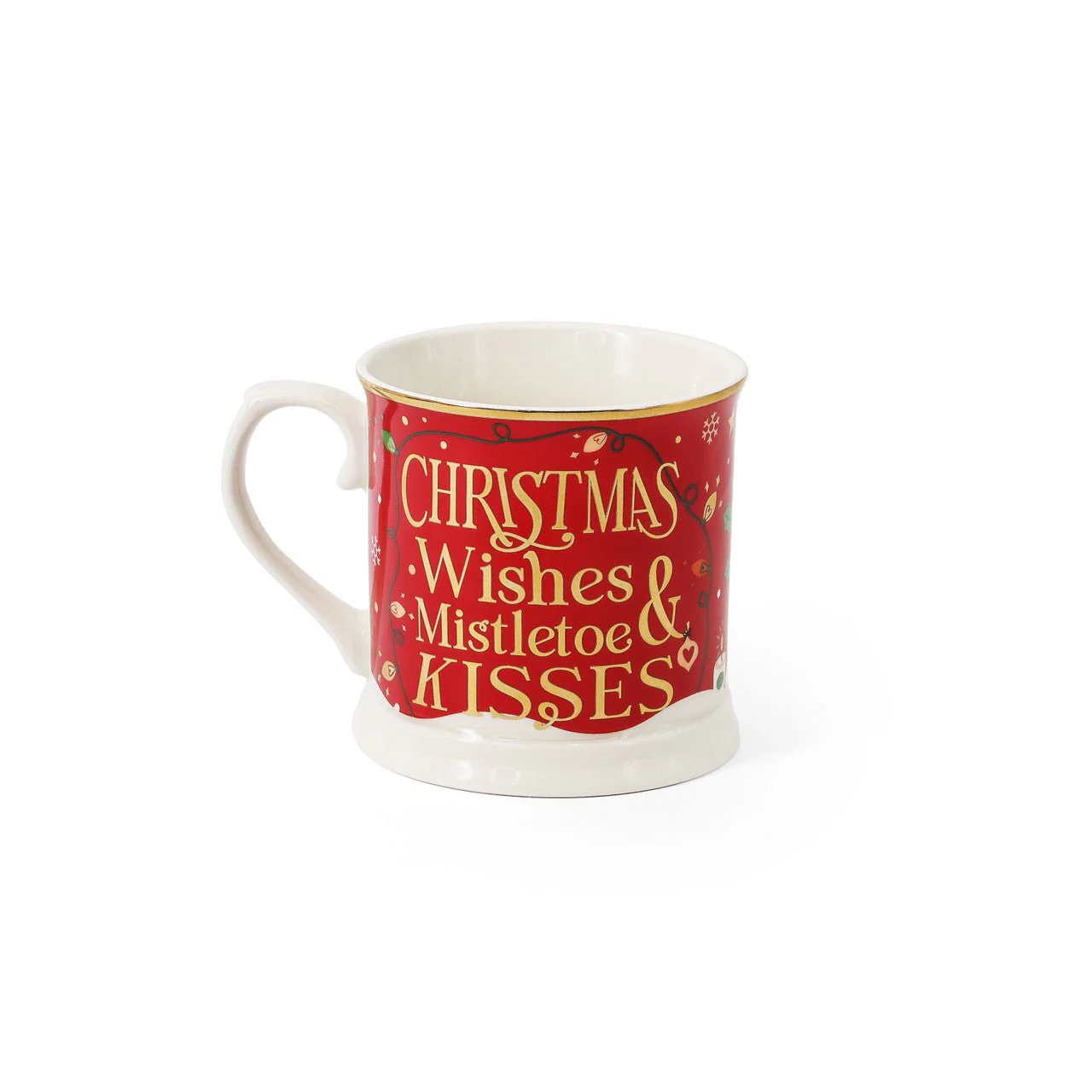 TIPPERARY CRYSTAL Christmas Wishes & Christmas Robin Set of 2 Mugs - Image 3