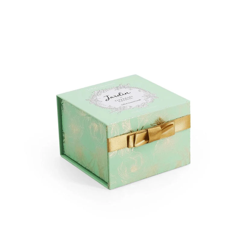 TIPPERARY CRYSTAL Jardin Collection 3 Wick Candle - White Jasmin - Image 2
