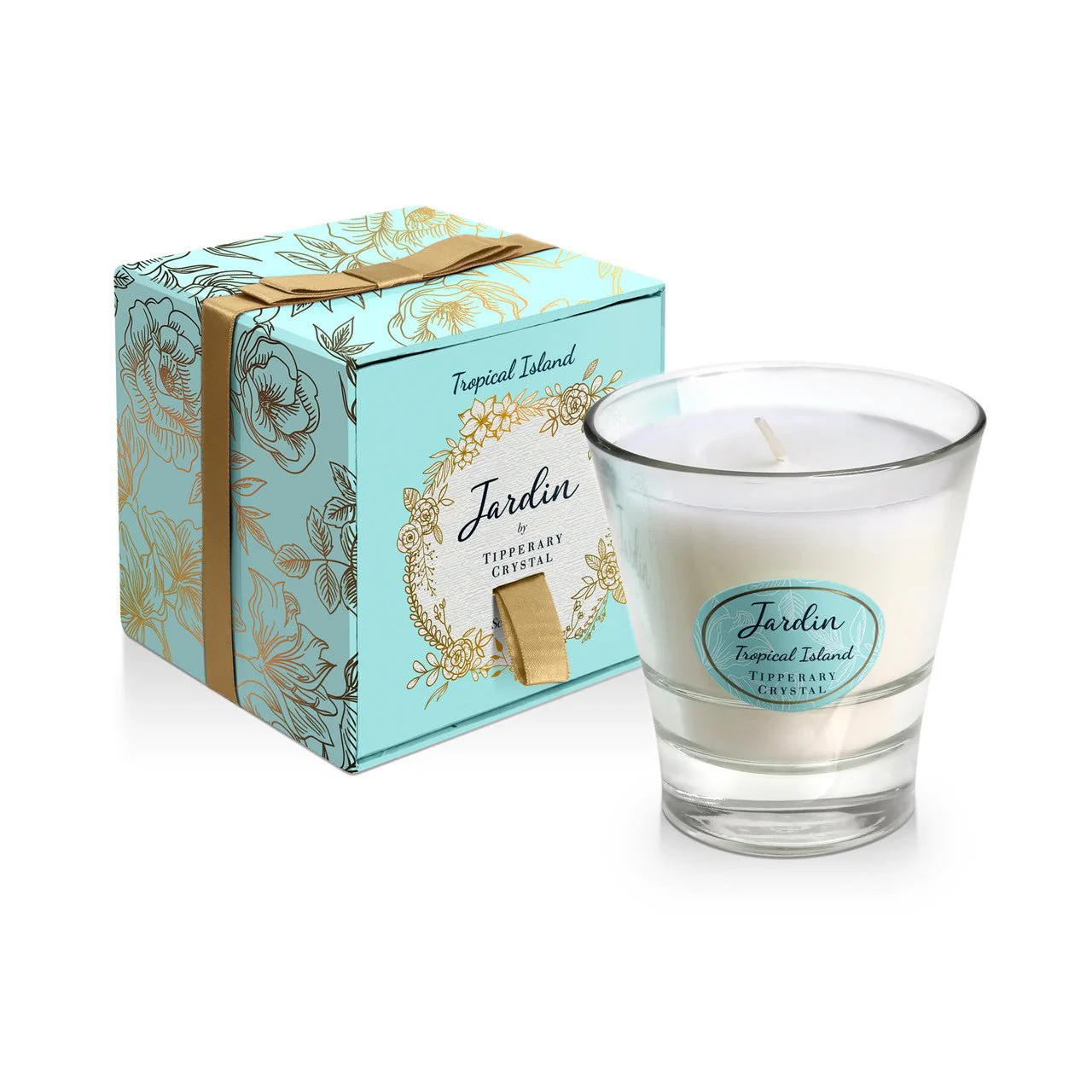 TIPPERARY CRYSTAL Jardin Collection Candle - Tropical Island
