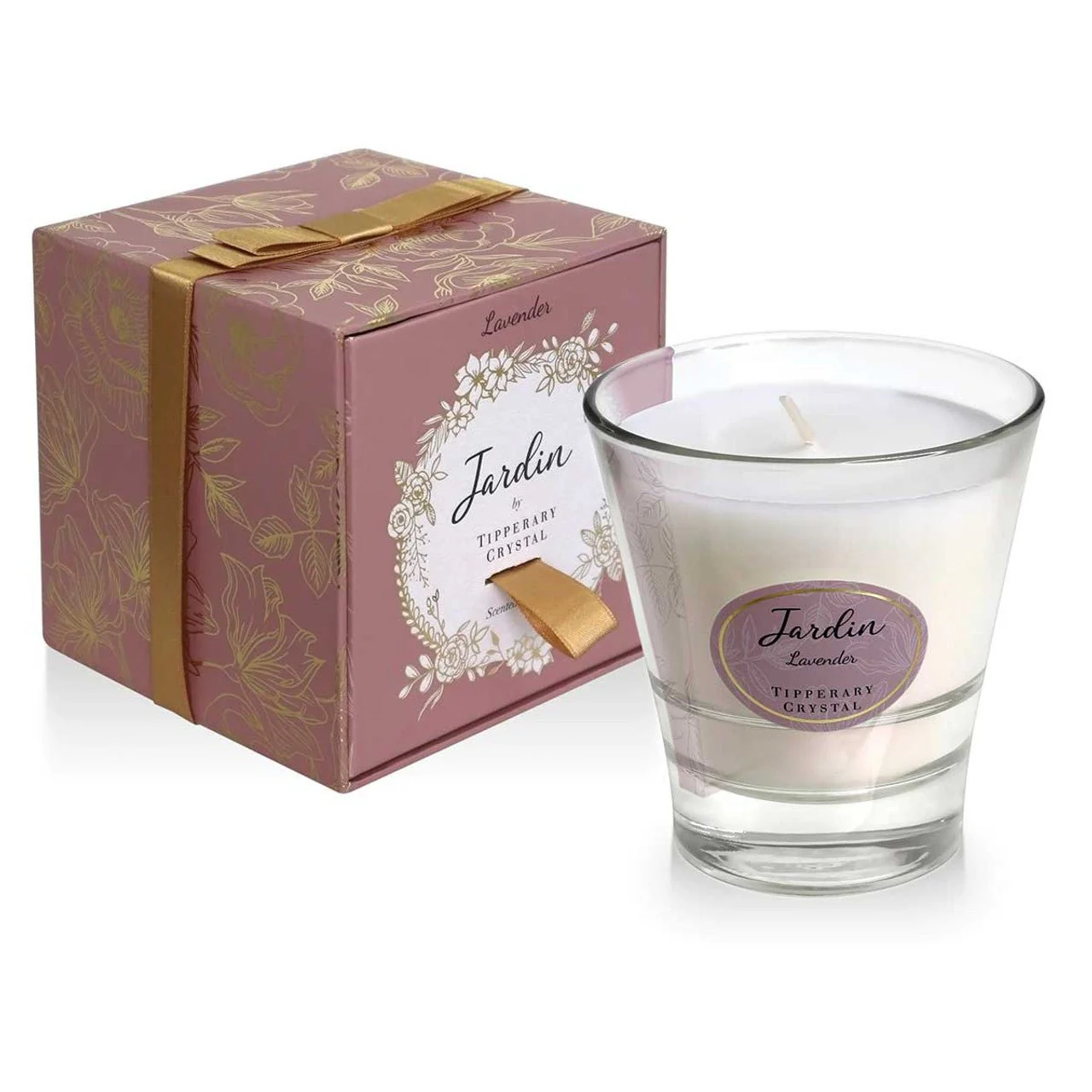 TIPPERARY CRYSTAL Lavender Jardin Collection Candle