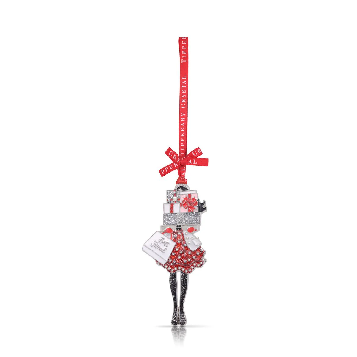 TIPPERARY CRYSTAL Loved One's Christmas Decoration Best Friend