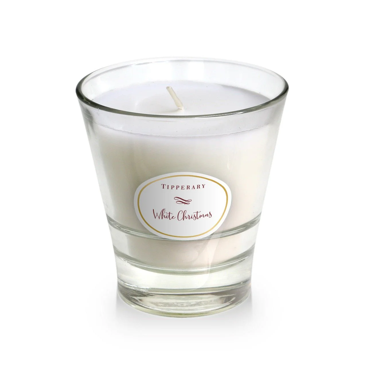 TIPPERARY CRYSTAL Poinsettia Tumbler Candle - White Christmas - Image 2