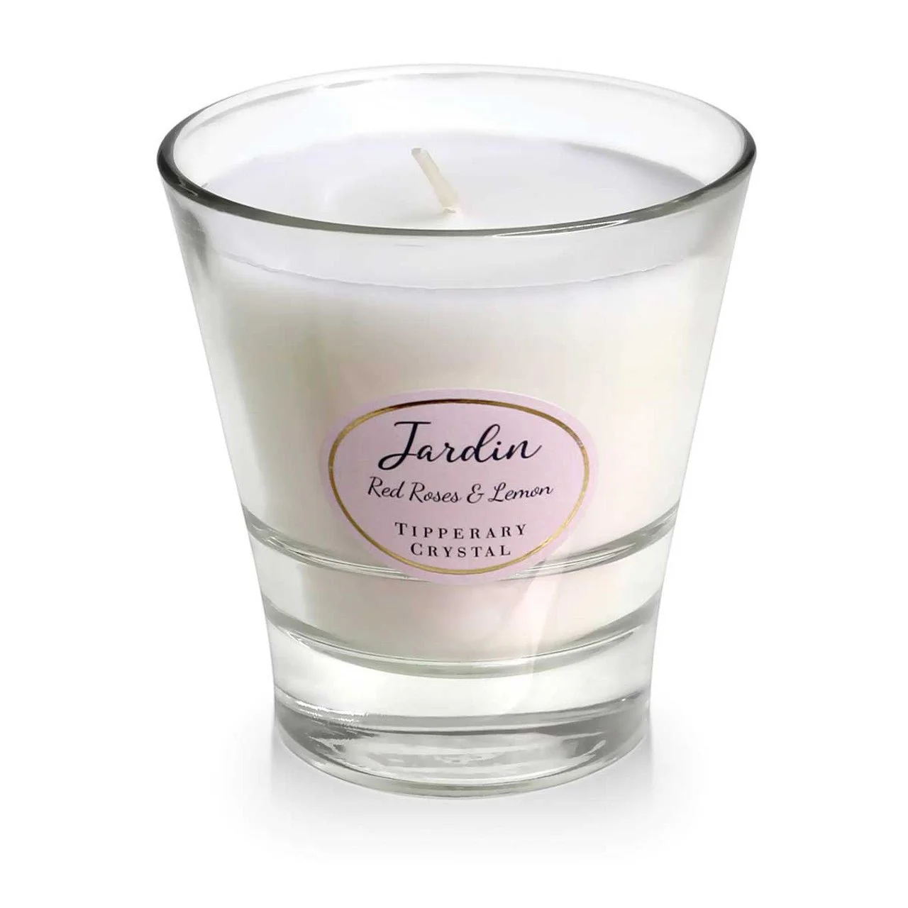 TIPPERARY CRYSTAL Red Roses & Lemon Jardin Collection Candle - Image 2