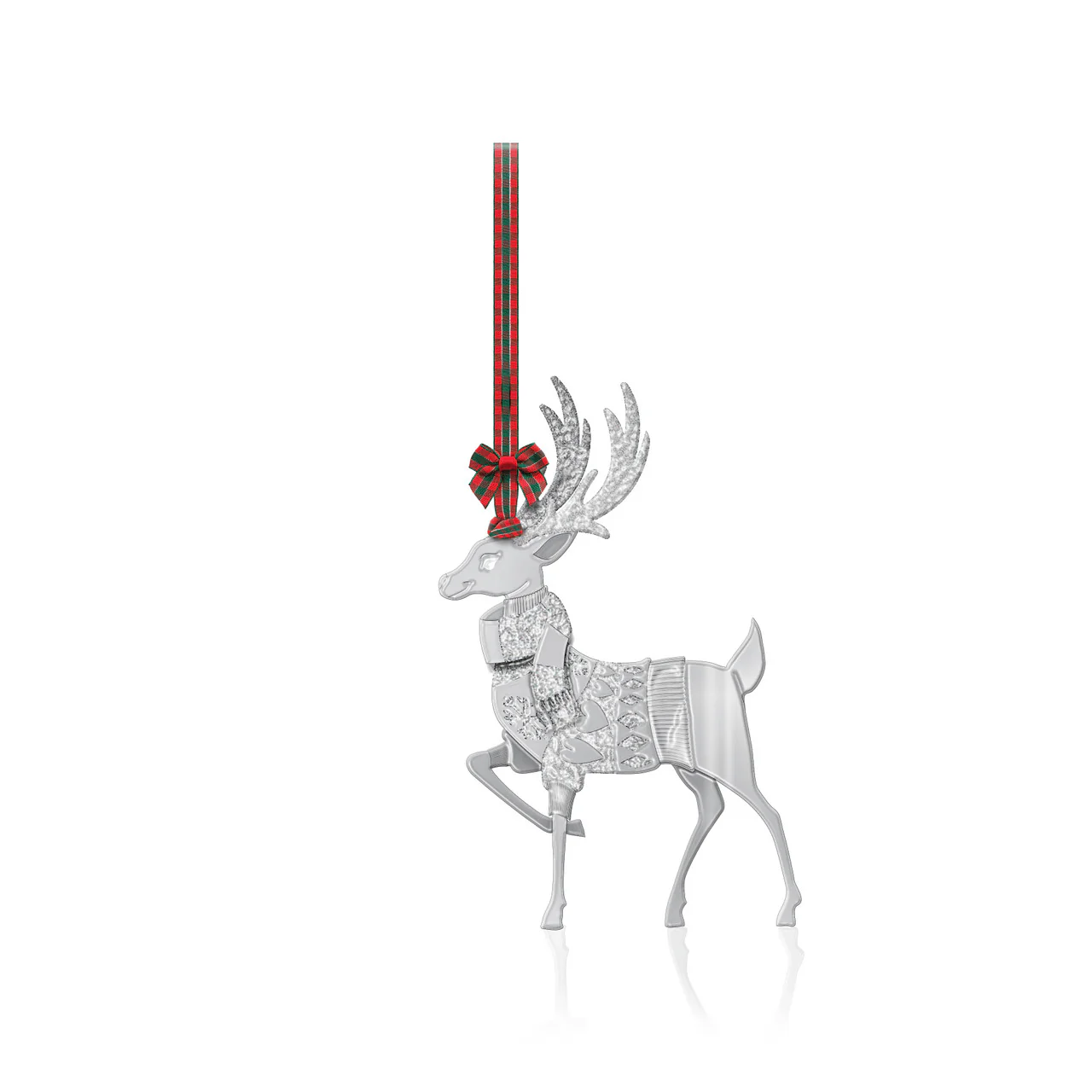 TIPPERARY CRYSTAL Reindeer with Jumper Hanging Christmas Decoration