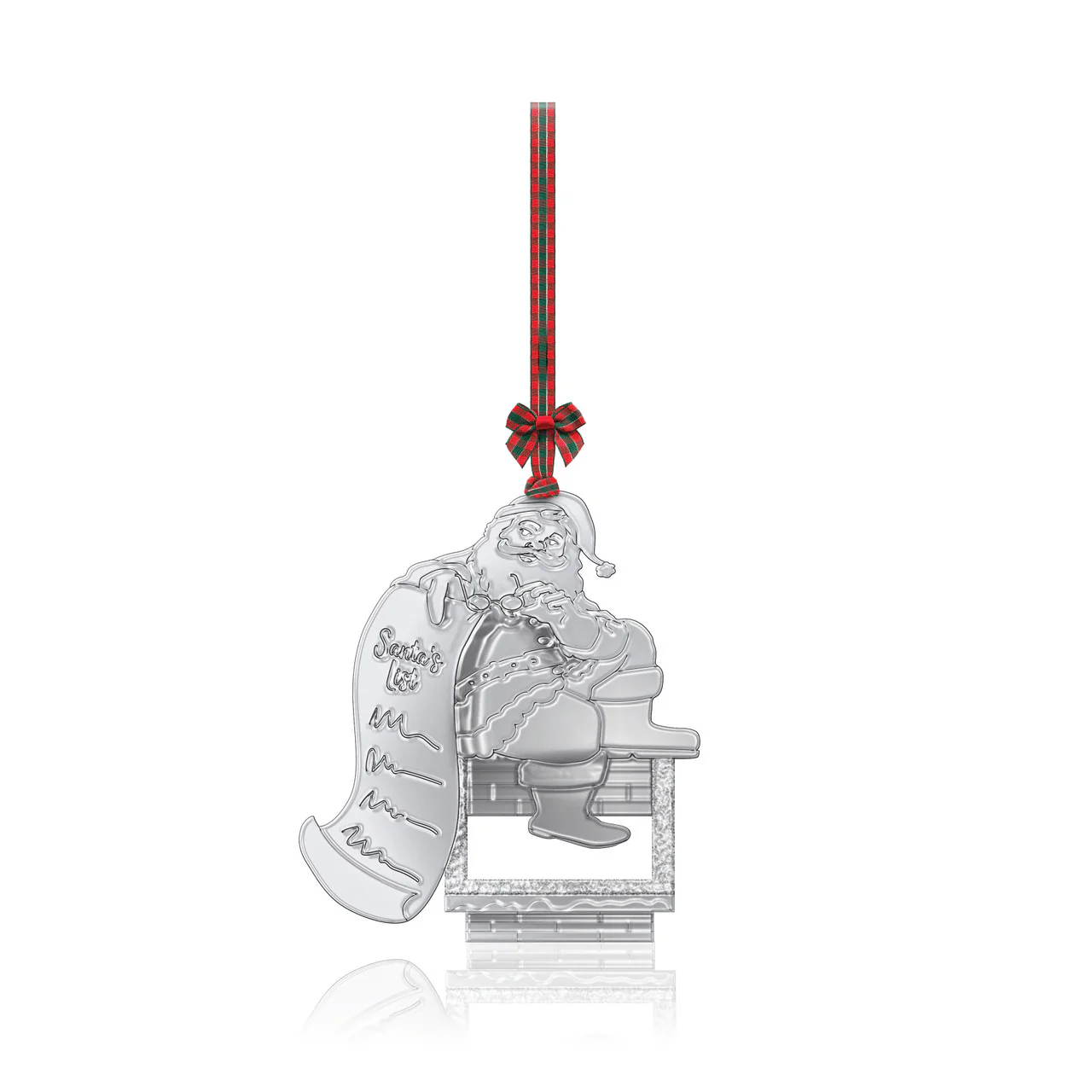 TIPPERARY CRYSTAL Santa on the Chimney Heirloom Christmas Decoration