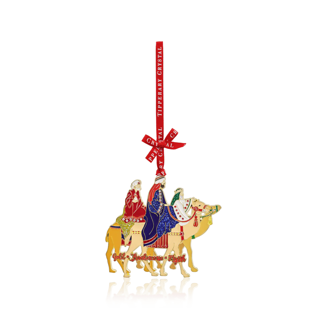 TIPPERARY CRYSTAL Sparkle Three Wise Men Hanging Christmas Decoration
