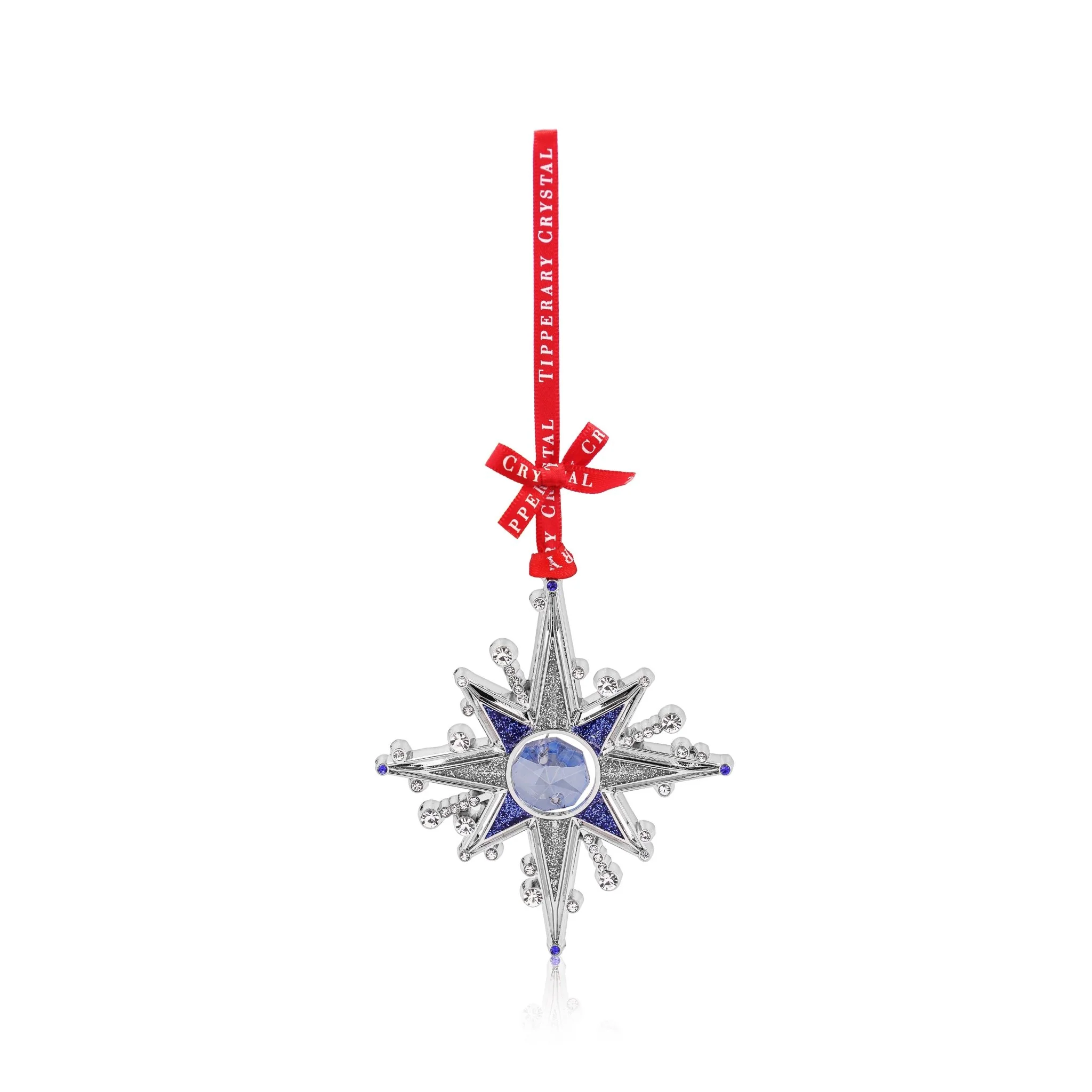 TIPPERARY CRYSTAL Star Gem Hanging Christmas Decoration