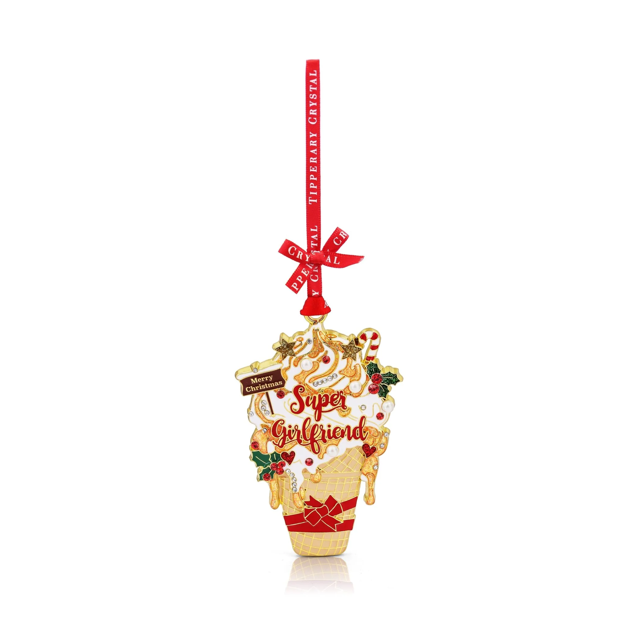 TIPPERARY CRYSTAL Super Girlfriend Hanging Christmas Decoration