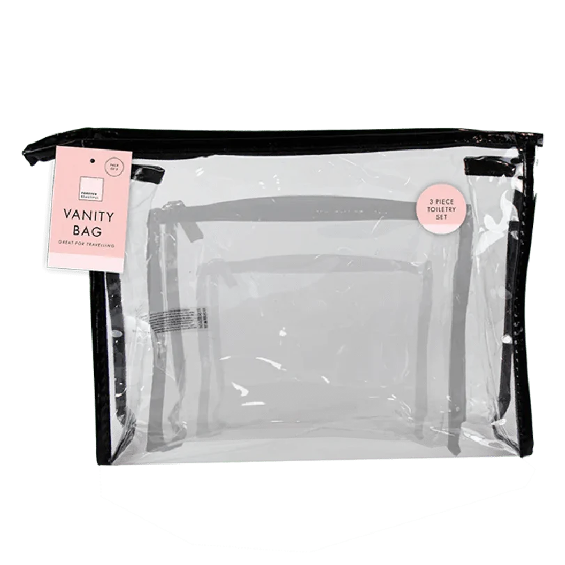 Toiletry Bag Set 3pk
