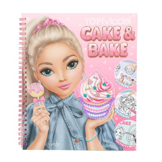 Topmodel Cake & Bake Colouring Book With Sequins
