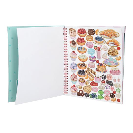 Topmodel Cake & Bake Colouring Book With Sequins - Image 2
