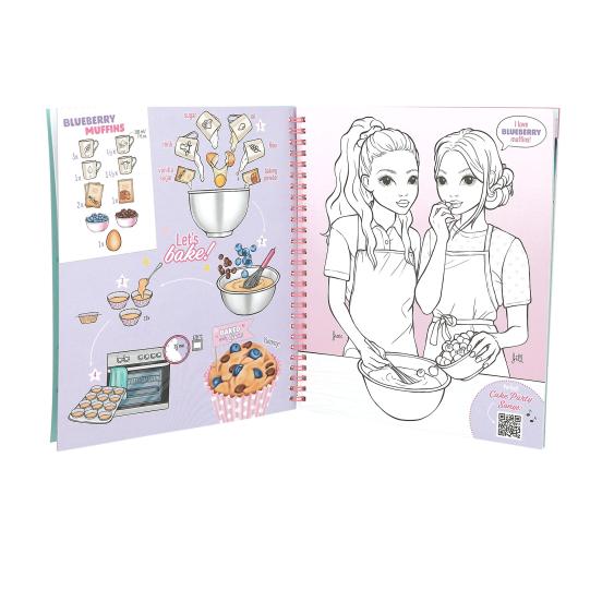 Topmodel Cake & Bake Colouring Book With Sequins - Image 3