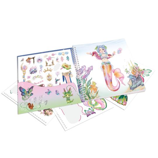 Top Model Dress Me Up Fantasy Sticker Book With 24 Dressup Pages - Image 2