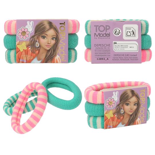 TOPModel Elastic Hairbands Set Assorted Styles - Image 2