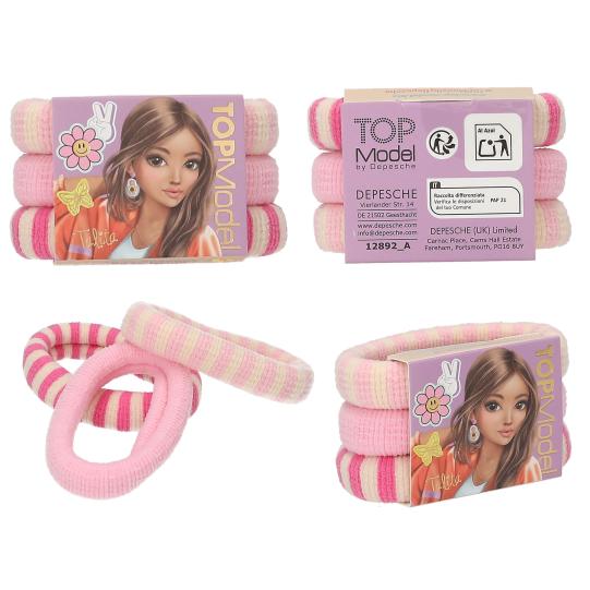 TOPModel Elastic Hairbands Set Assorted Styles - Image 4