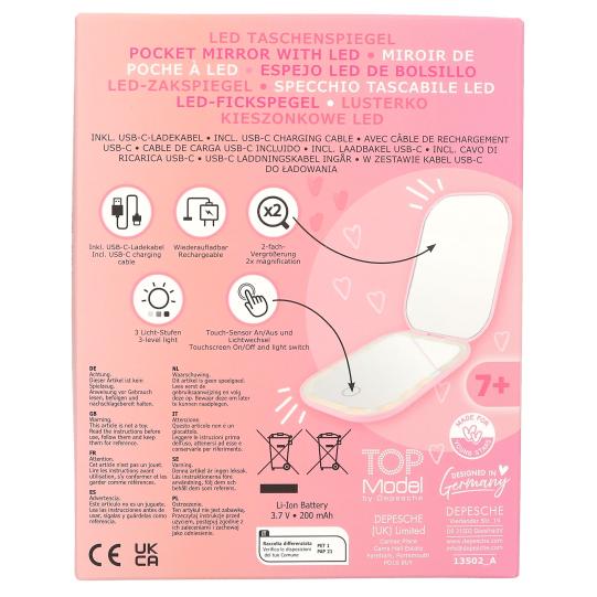 TOPModel Foldable Pocket Mirror with LED BEAUTY and ME - Image 4