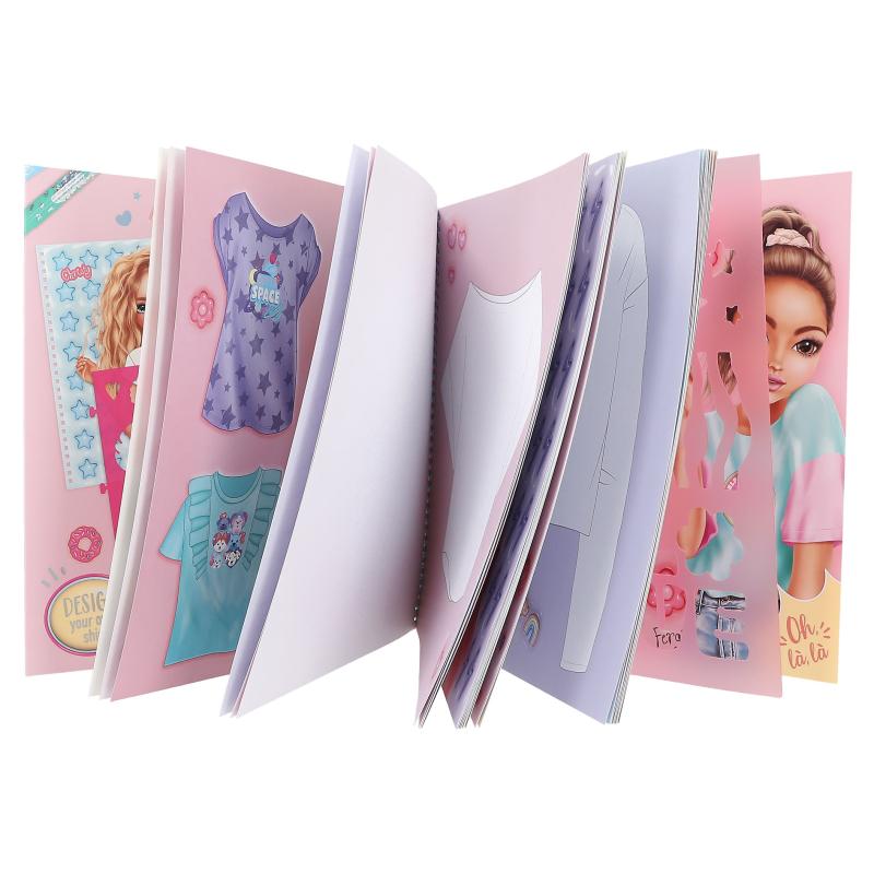 Topmodel T-shirt Designer Colouring & Sticker Book - Image 2