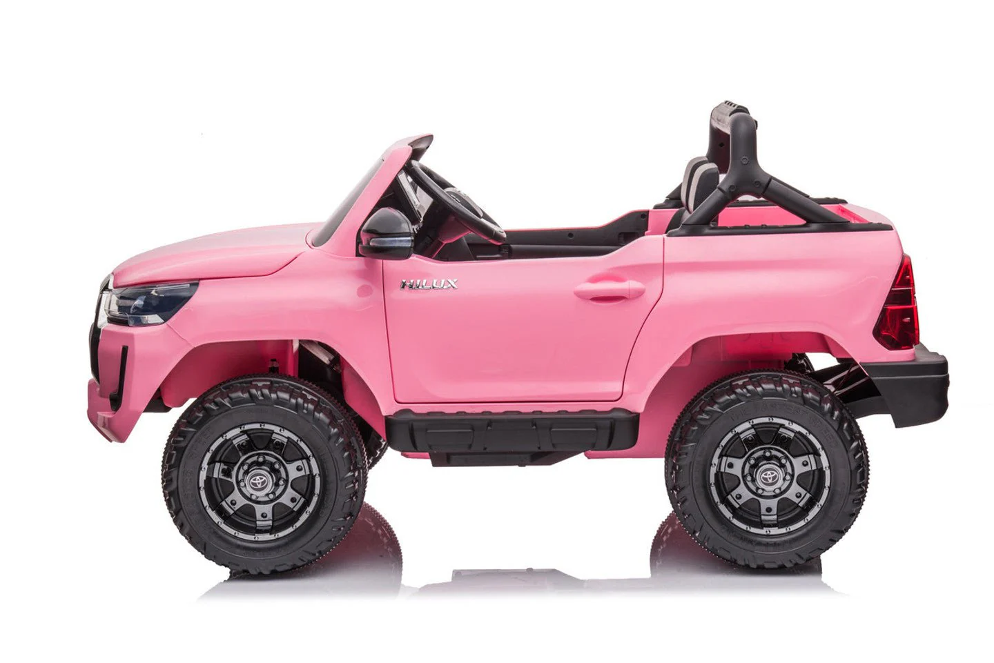 Toyota Hilux 12V Electric Ride On Jeep - Pink - Image 3