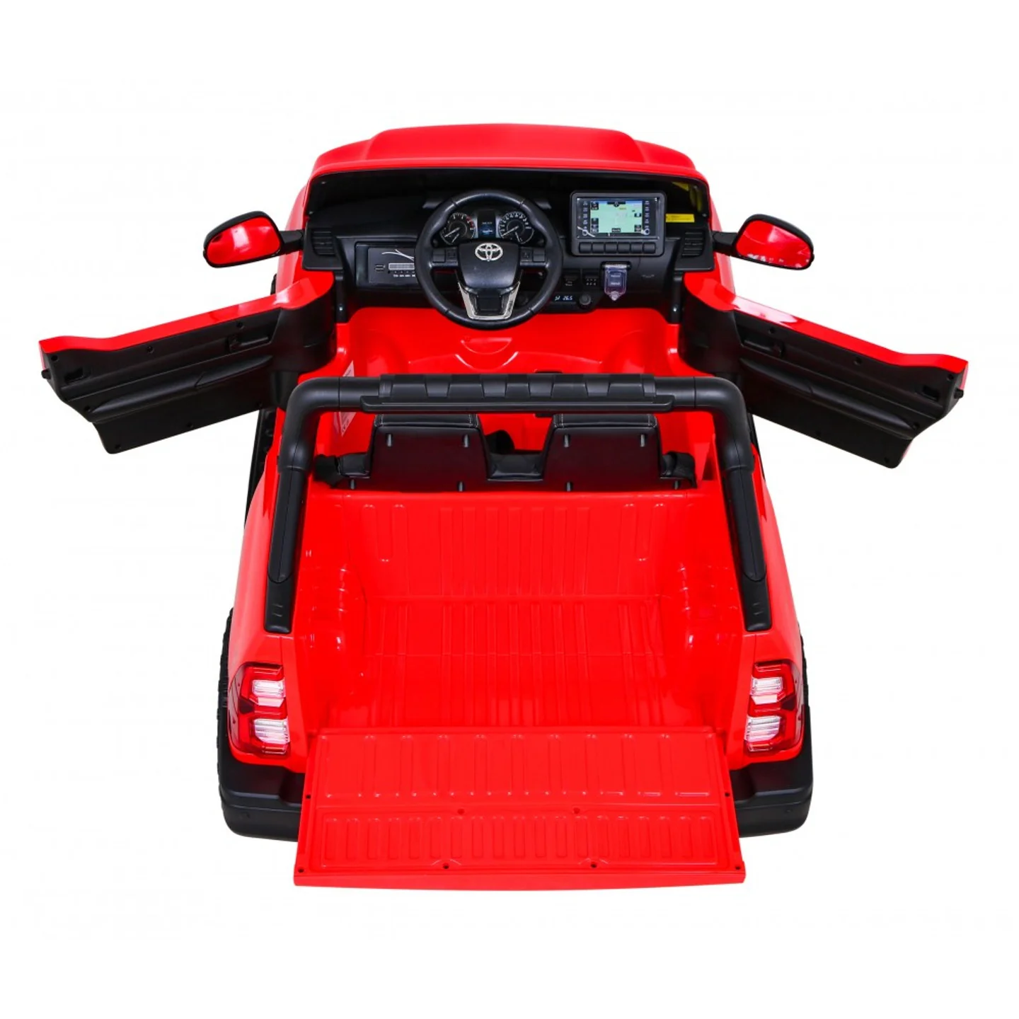 Toyota Hilux 12V Electric Ride On Jeep - Red - Image 6