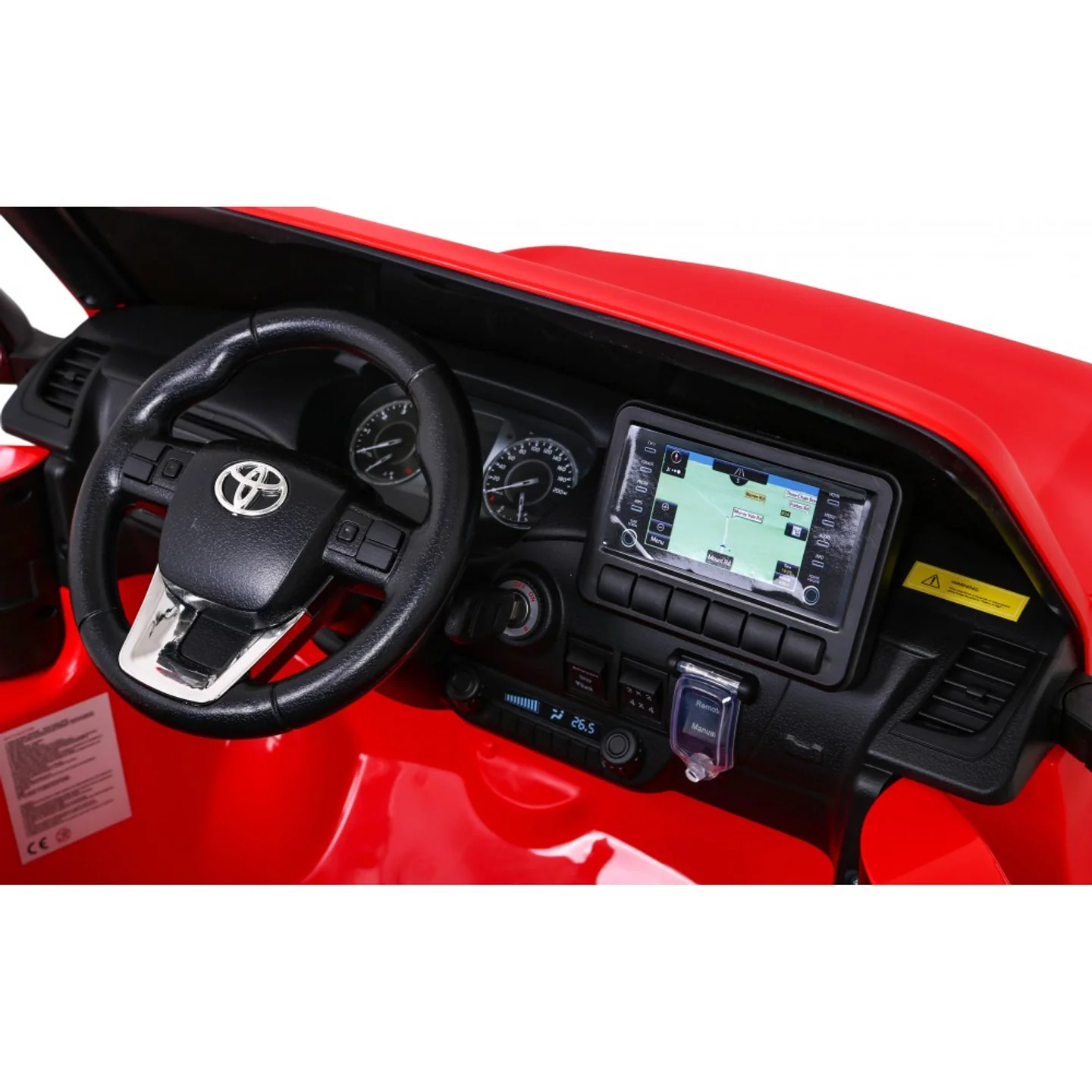 Toyota Hilux 12V Electric Ride On Jeep - Red - Image 9