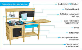 Tp Deluxe Wooden Mud Kitchen - Image 3