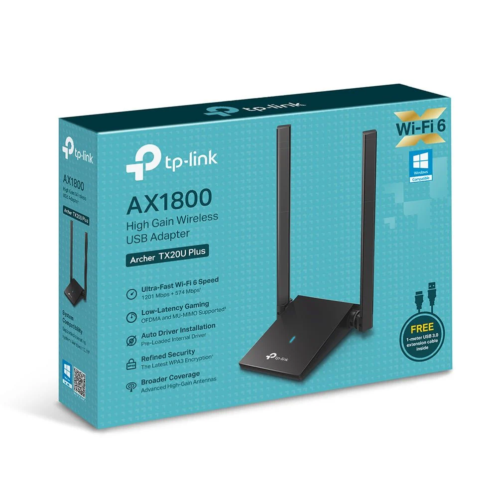 TP Link AX1800 Dual Antennas High Gain Wireless USB Adapter