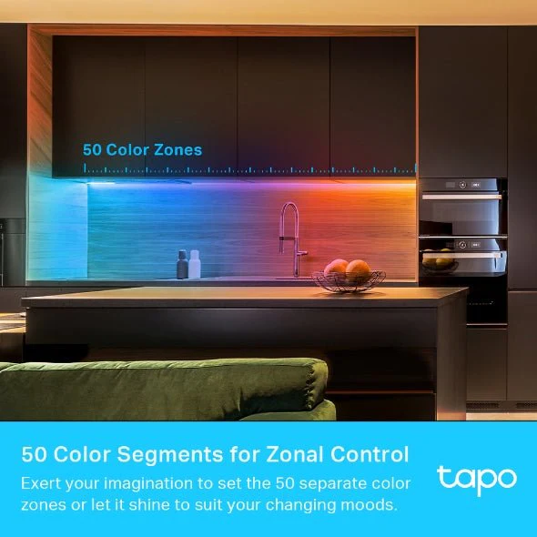 TP-Link Tapo L93010 Smart Wi-Fi Light Strip, Multicolor 10M - Image 4