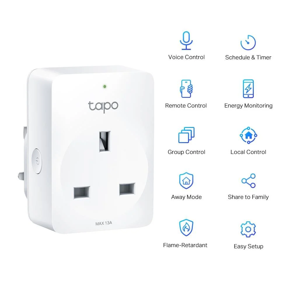 TP-Link Tapo Mini Smart Wi-Fi Socket Plug With Energy Monitoring 2pk - Image 6