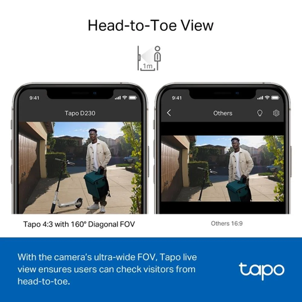 TP-Link Tapo Smart Battery Video Doorbell Camera Kit | Tapod230s1 - Image 10