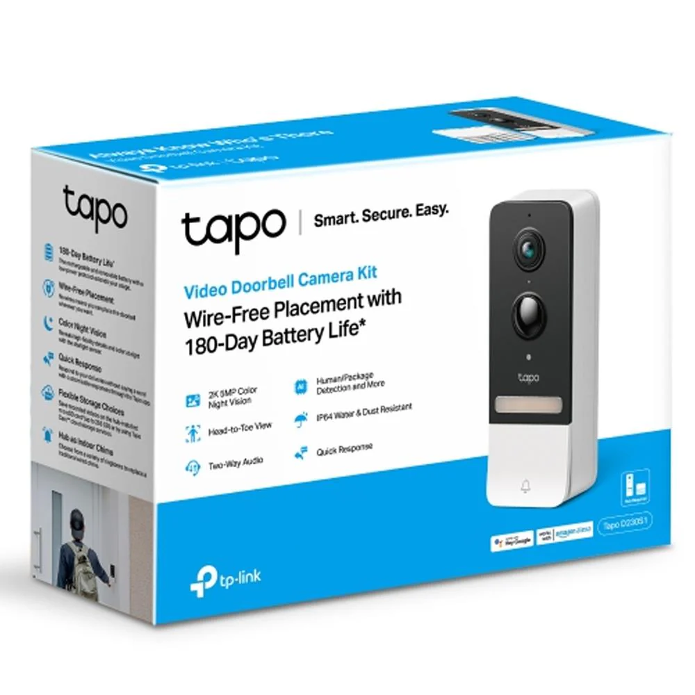 TP-Link Tapo Smart Battery Video Doorbell Camera Kit | Tapod230s1 - Image 12